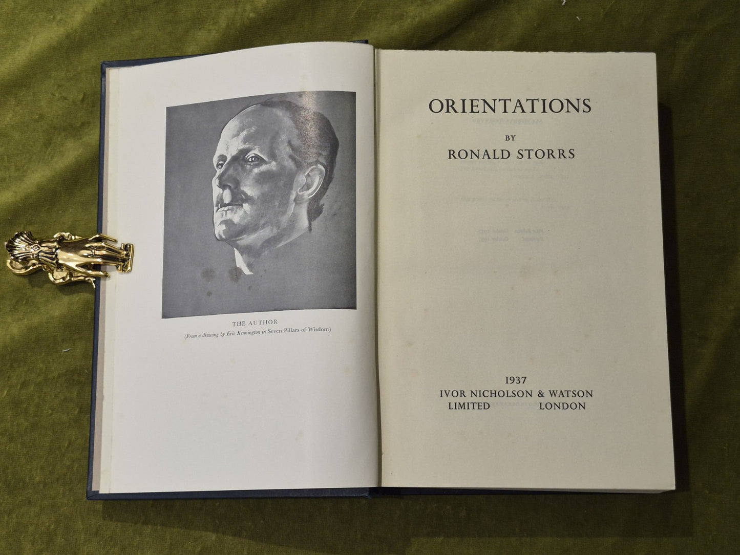 Orientations - Ronald Storrs , Nicholson & Watson 19374
