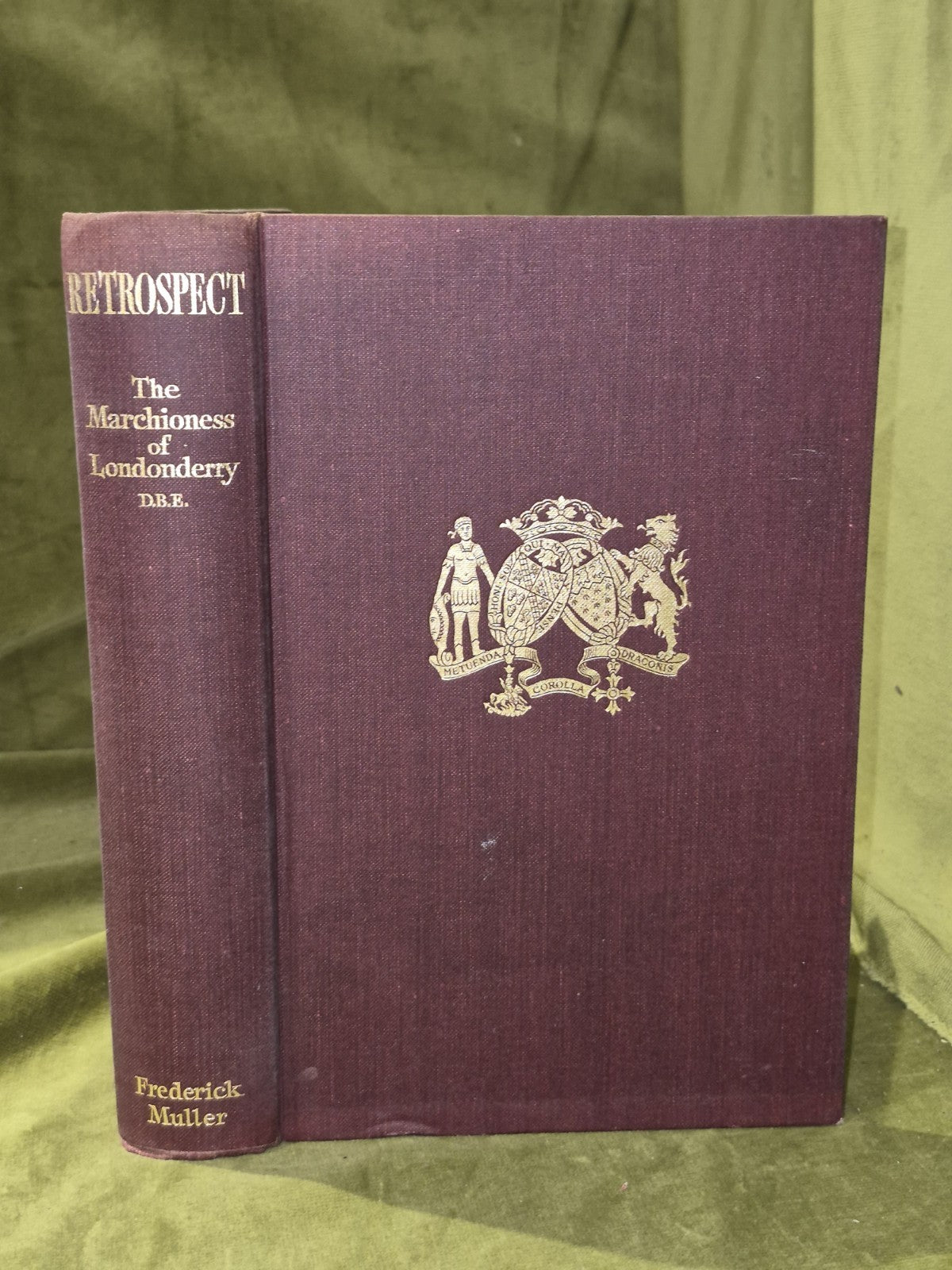 Retrospect by The Marchioness of Londonderry Frederick Muller 1938 First Edition3