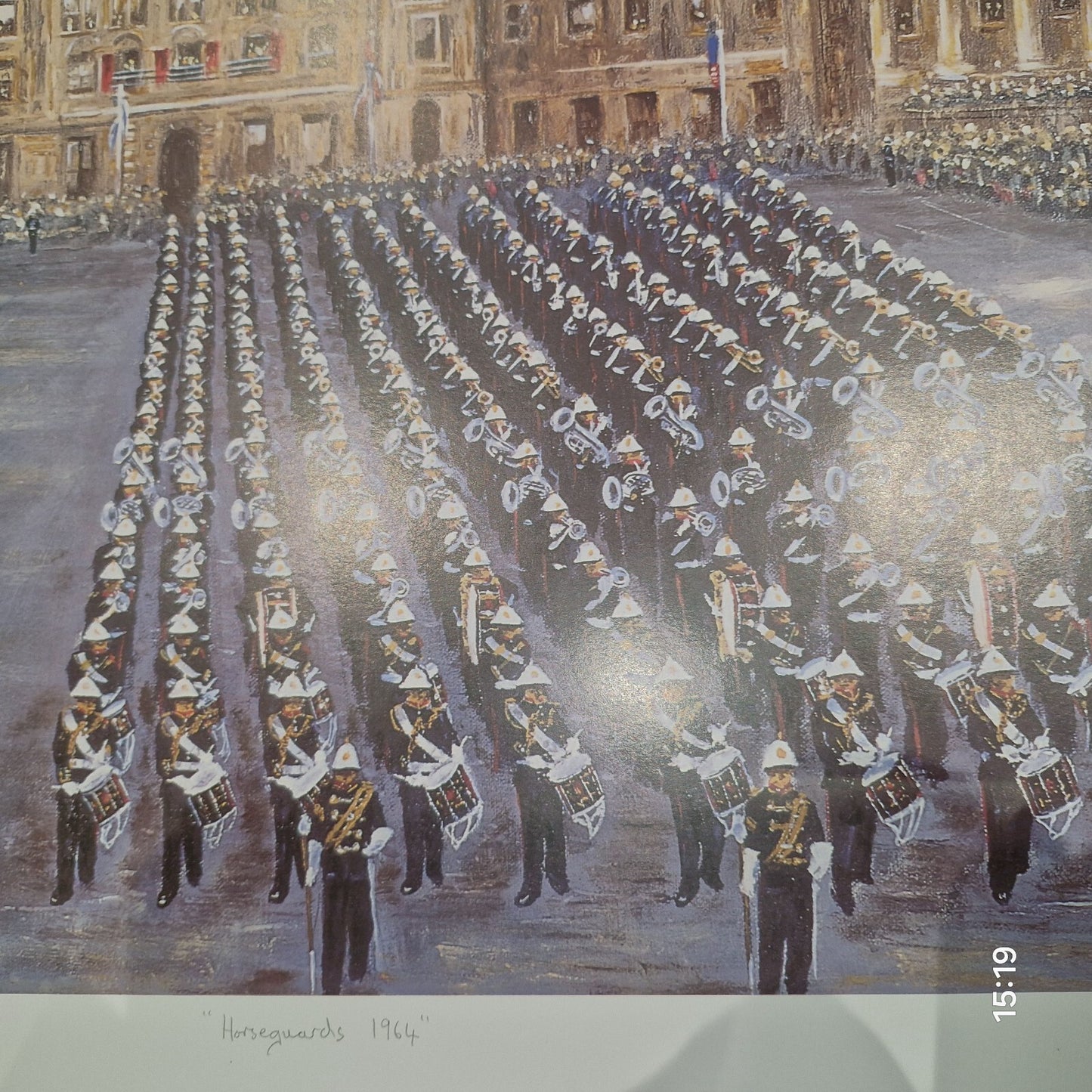 Horseguards 1964 By Terence Brind Limited Edition Print Signed. Parade Painting.2