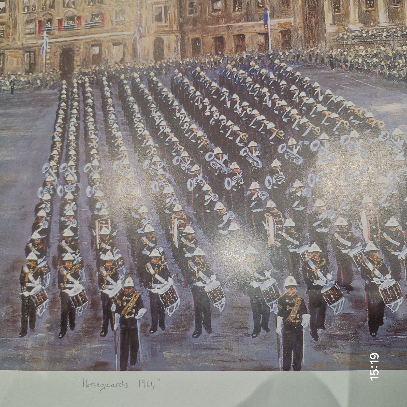 Horseguards 1964 By Terence Brind Limited Edition Print Signed. Parade Painting.2