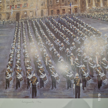 Horseguards 1964 By Terence Brind Limited Edition Print Signed. Parade Painting.2