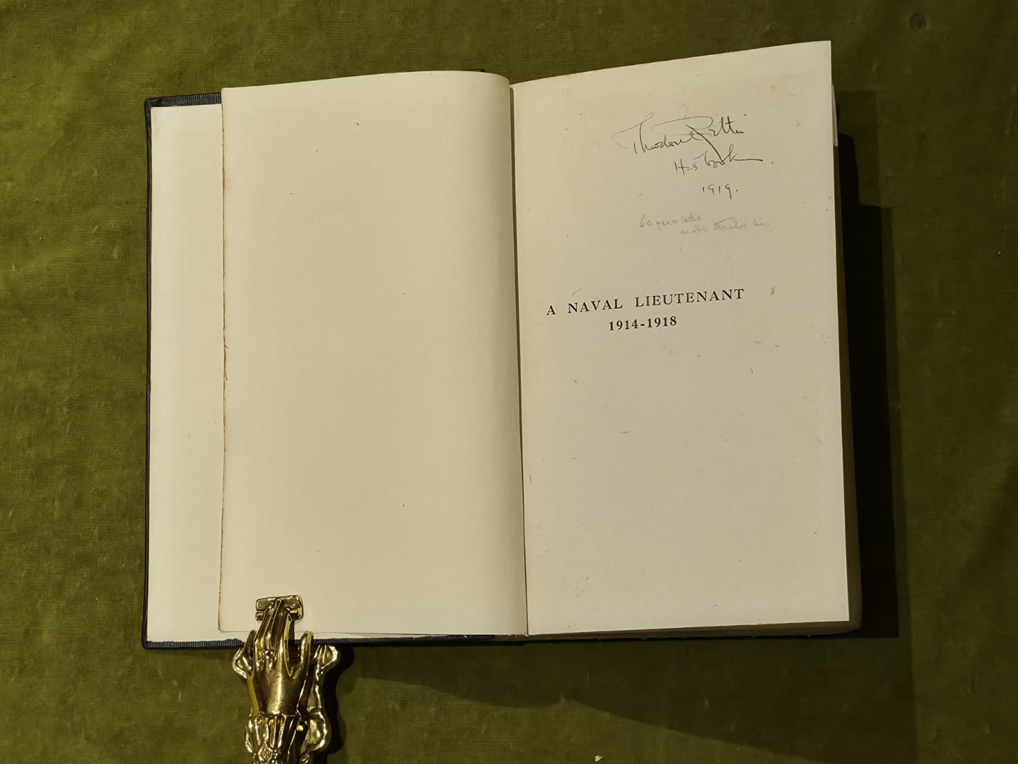 A Naval Lieutenant, 1914-1918, by "Etienne", 1919 Methuen 1st Edition5