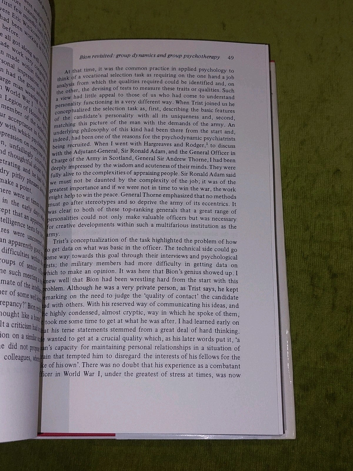 Bion and Group Psychotherapy By Malcolm Pines (1985) [Rotledge] Hb Book With Dj6