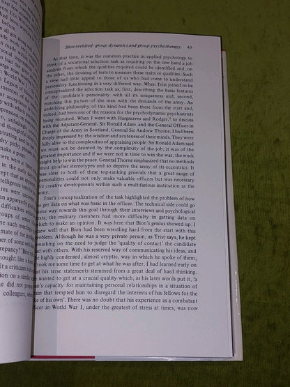 Bion and Group Psychotherapy By Malcolm Pines (1985) [Rotledge] Hb Book With Dj6