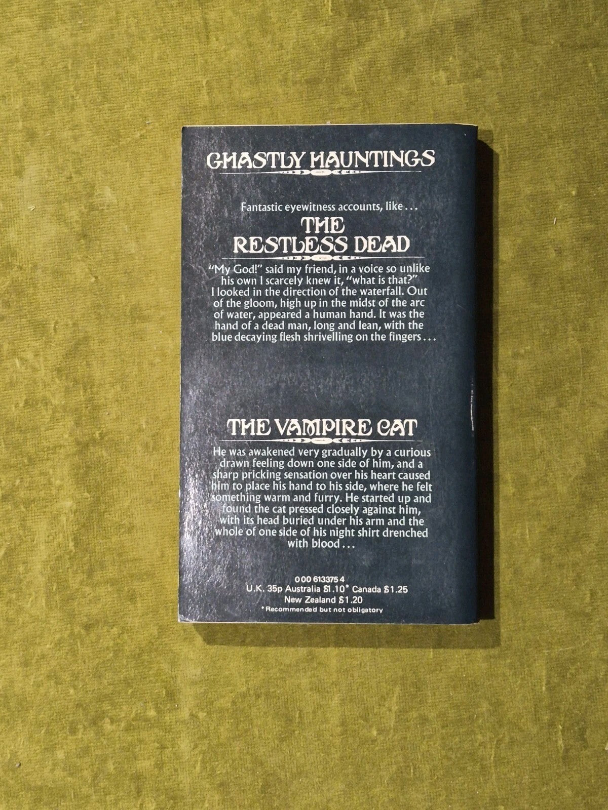 Lord Halifax's Ghost Book: a collection of true stories - Fontana 1973 Paperback1