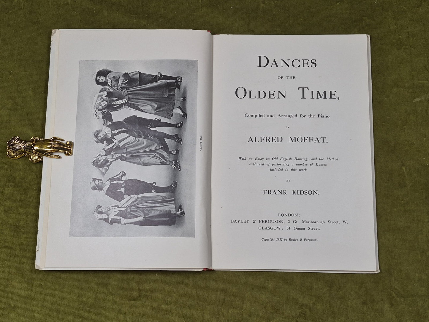 Dances of the Olden Time - Alfred Moffat , Frank Kidson , Bayley & Ferguson 19123