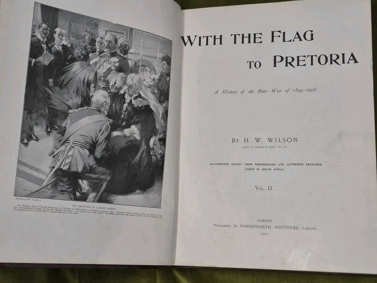WITH THE FLAG TO PRETORIA & AFTER PRETORIA 4-Vol Boer War Set H.W. Wilson 19008