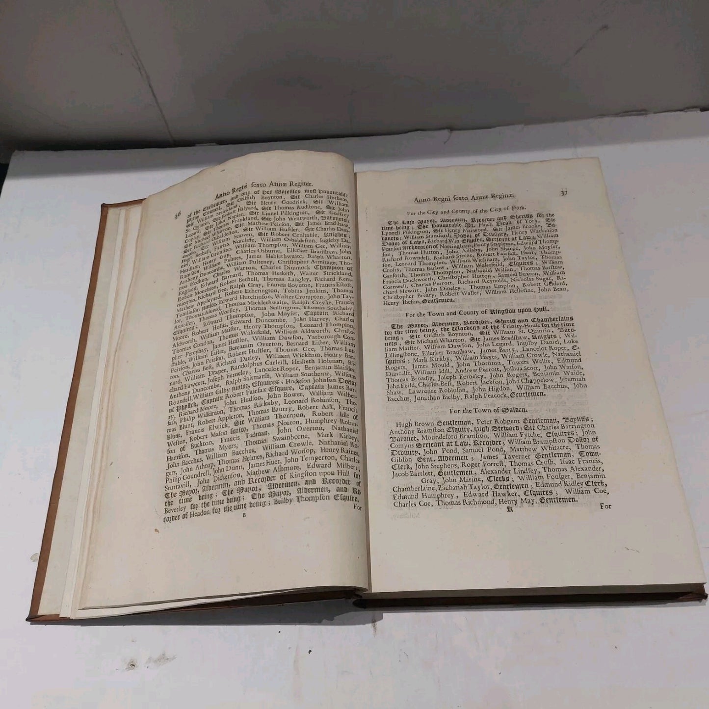 18th Century Anno Regni Annae Reginae (1707) Published & Printed By Charles Bill7