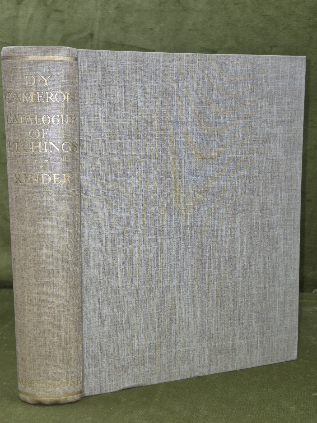 D Y Cameron An Illustrated Catalogue Frank Rinder 1913 Dustjacket3