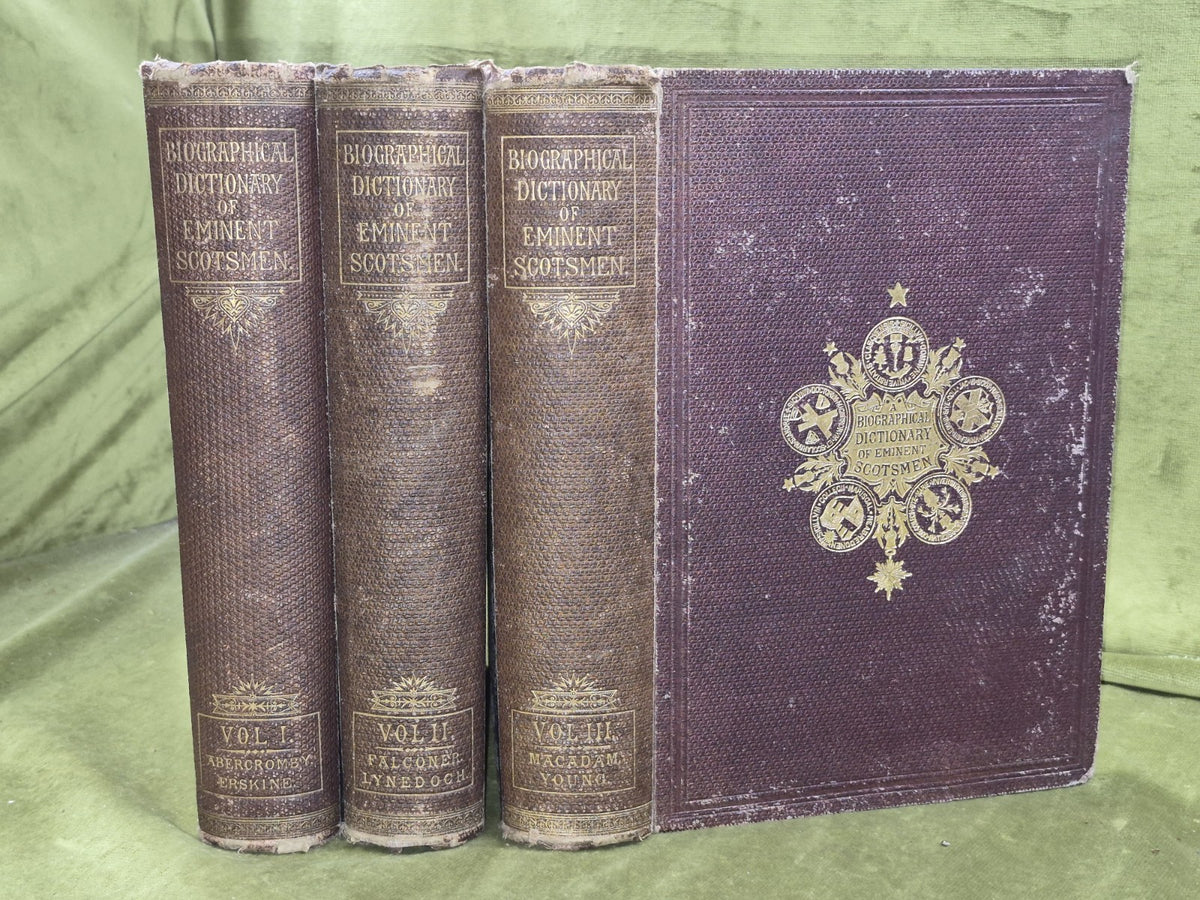 A Biographical Dictionary of Eminent Scotsmen Thomas Thomson 1868 Blackie0
