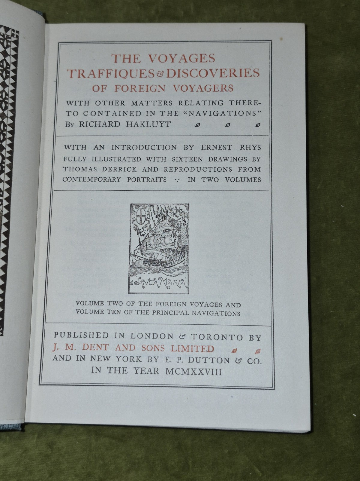The Principal Navigations Richard Hakluyt (1927) Ten Volumes J M Dent & Sons13