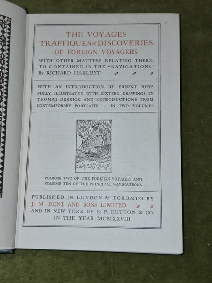 The Principal Navigations Richard Hakluyt (1927) Ten Volumes J M Dent & Sons13