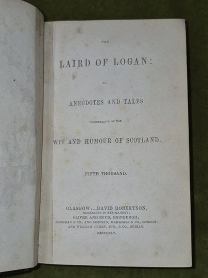 Laird of Logan 1845 David Robertson Wit and Humour of Scotland5