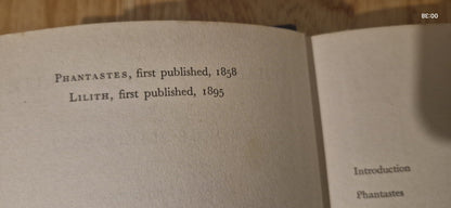 George MacDonald PHANTASTES AND LILITH Two Novels 1962 Gollancz 1st Ed. CS Lewis16