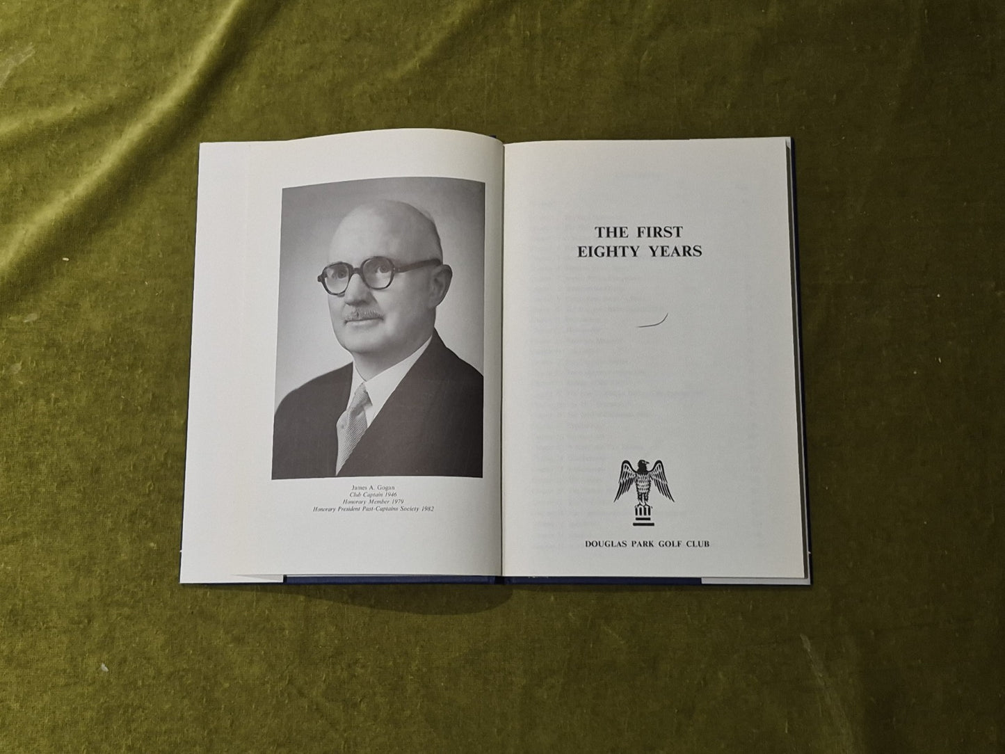 The First Eighty Years - Douglas Park Golf Club 1982 1st HB DJ5