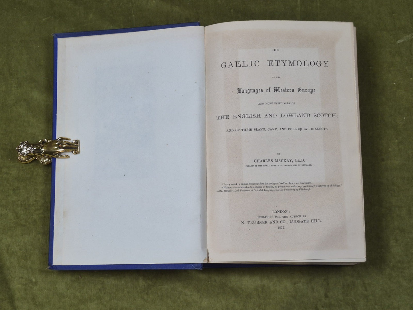 The Gaelic Etymology of the Languages of Western Europe - Charles Mackay , 18774