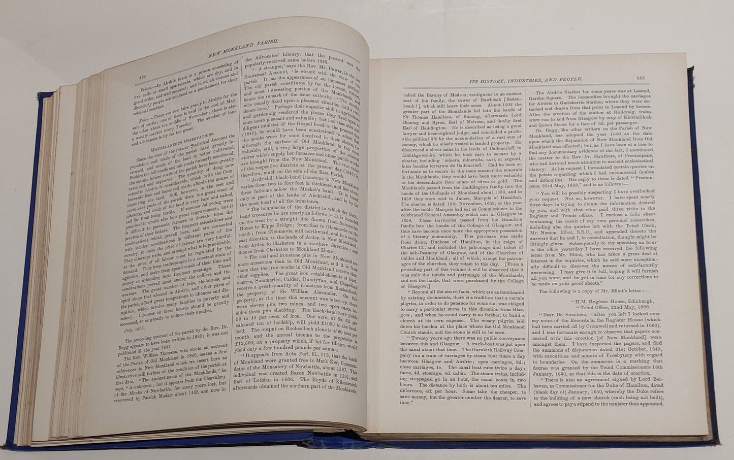 New Monkland Parish, Its History, Industries & People Book (1890) By Macarthur 8
