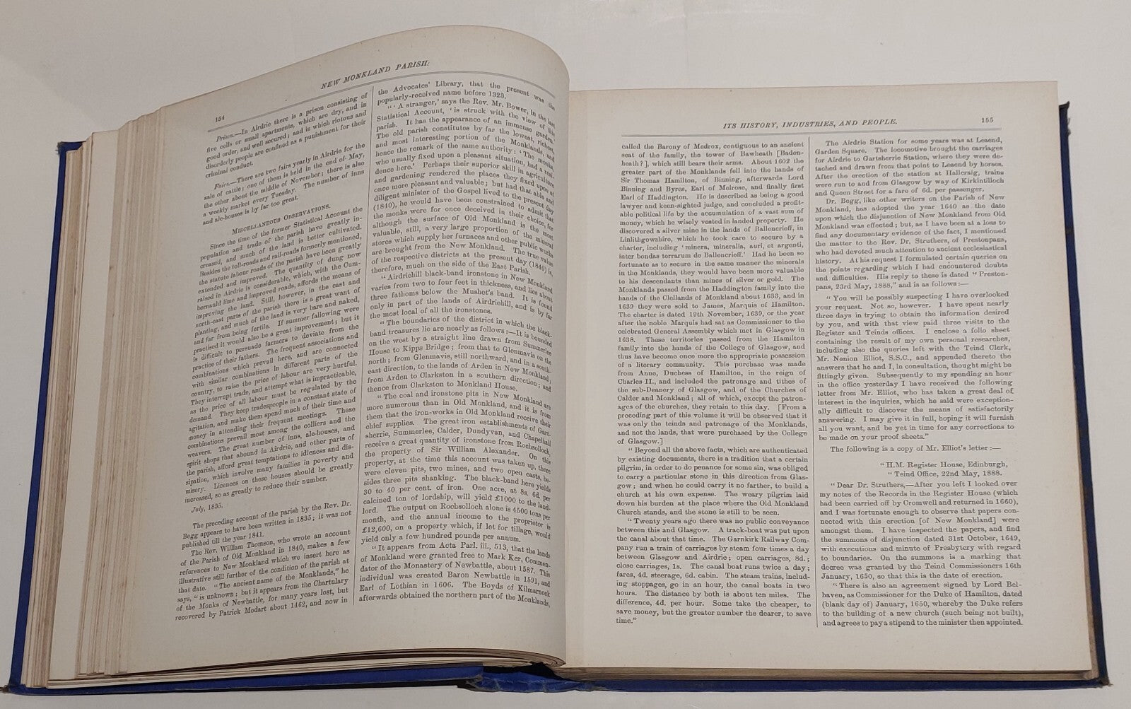 New Monkland Parish, Its History, Industries & People Book (1890) By Macarthur 8