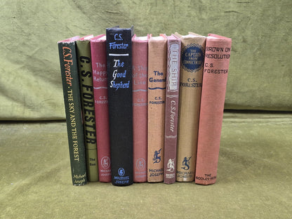 9 C S Forester Books - Naval Fiction , Michael Joseph & The Bodley Head Hardback0