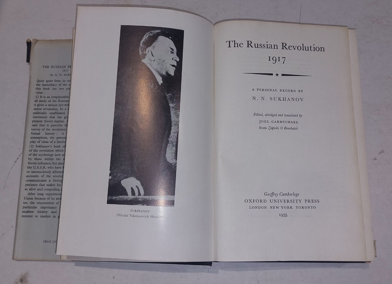 The Russian Revolution 1917 By N. N. Sukhanov 1955 Oxford University Press...4
