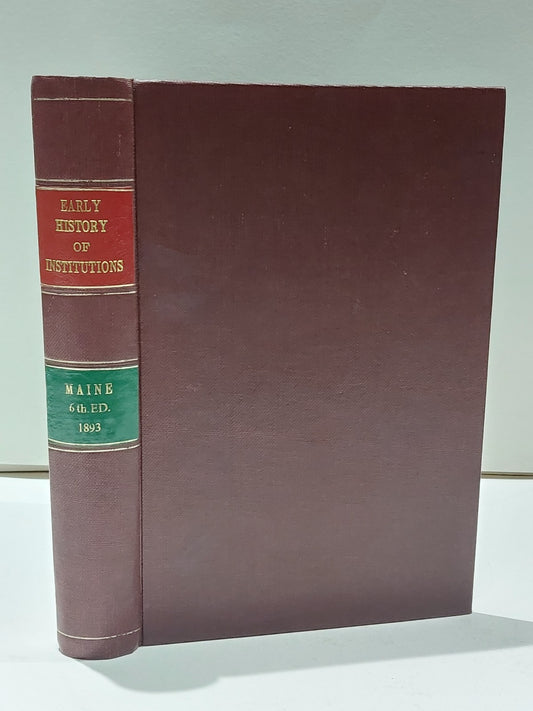 Lectures on the Early History of Institutions (1893) Henry Sumner Maine Hb Book0
