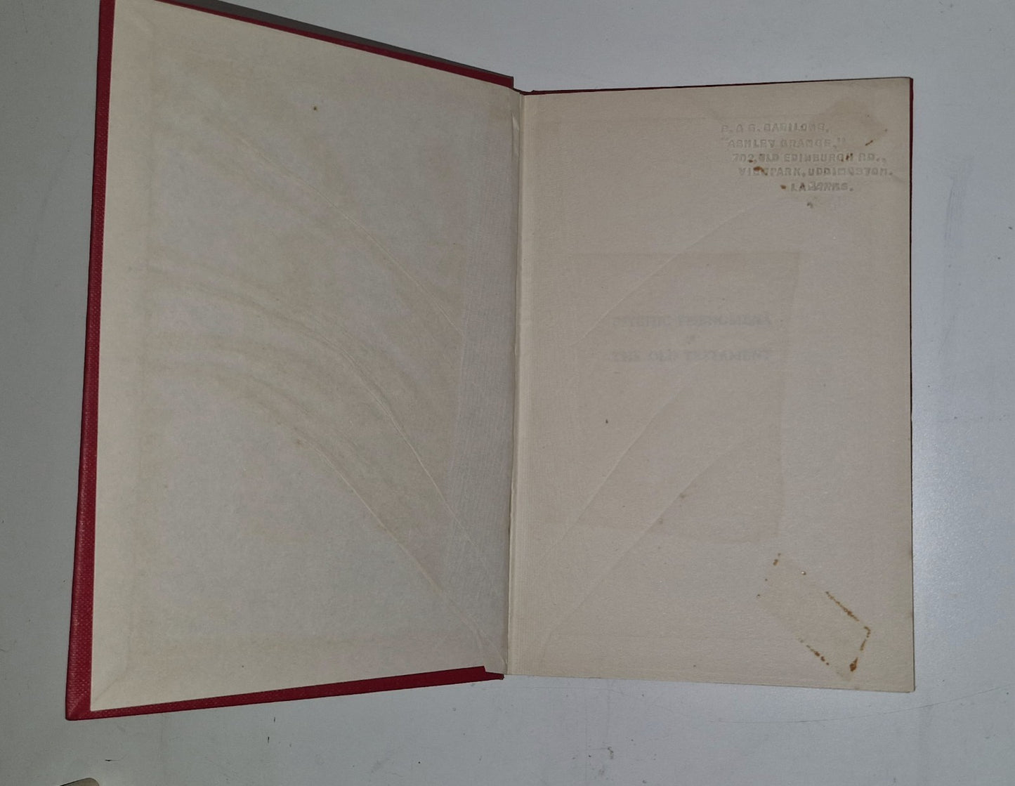 Psychic Phenomena in the Old Testament.  Sarah Tooley. 1957 Psychic Book Club 1