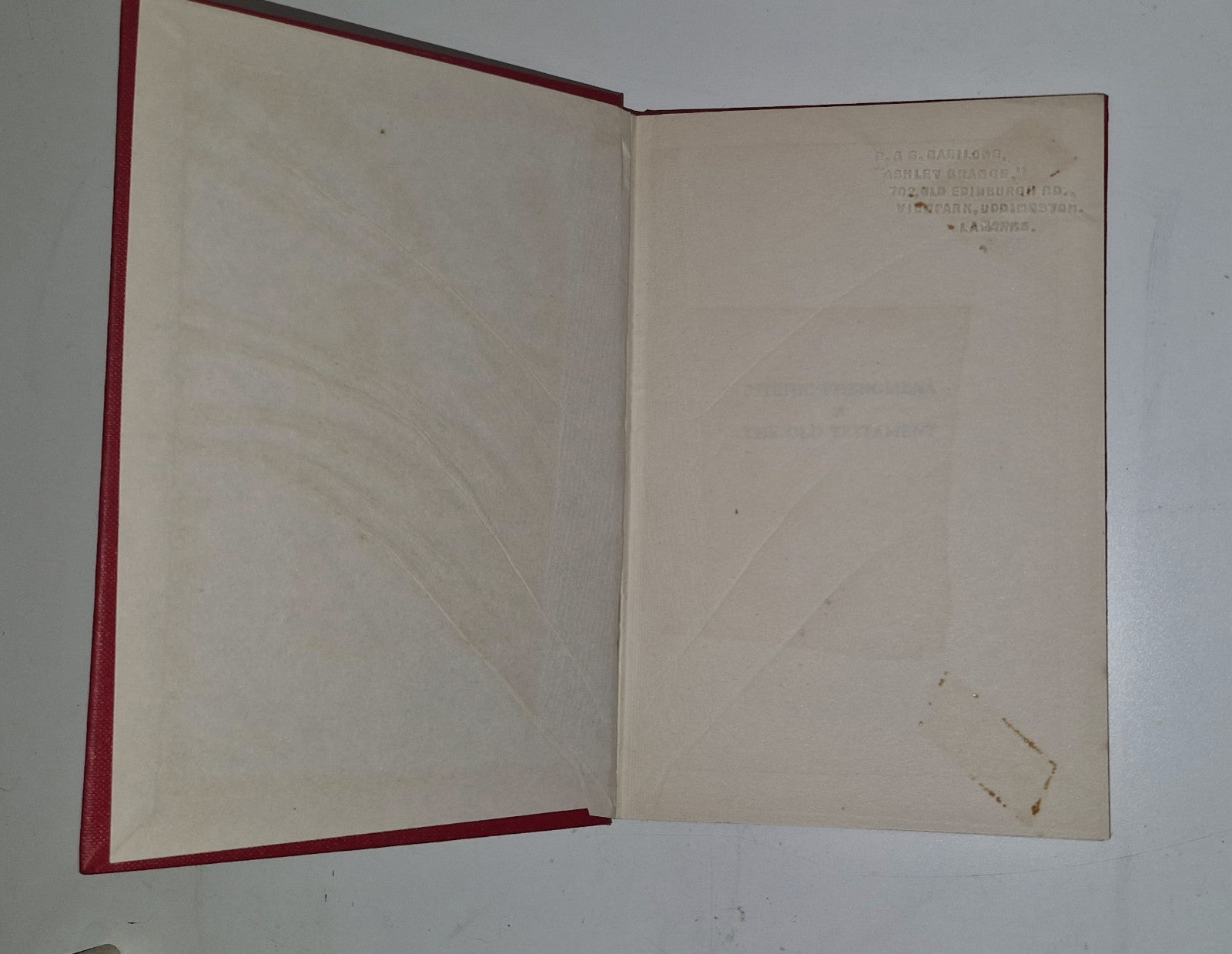 Psychic Phenomena in the Old Testament.  Sarah Tooley. 1957 Psychic Book Club 1