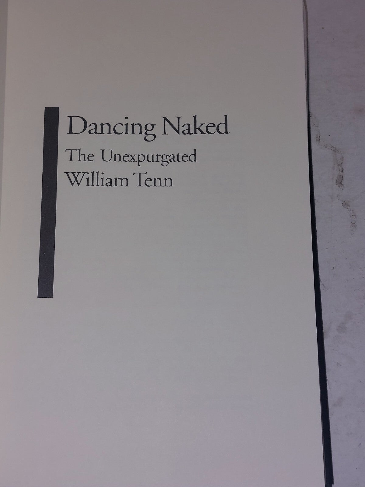 DANCING NAKED: THE UNEXPURGATED WILLIAM TENN By Laurie D. T. Mann  Hardcover2