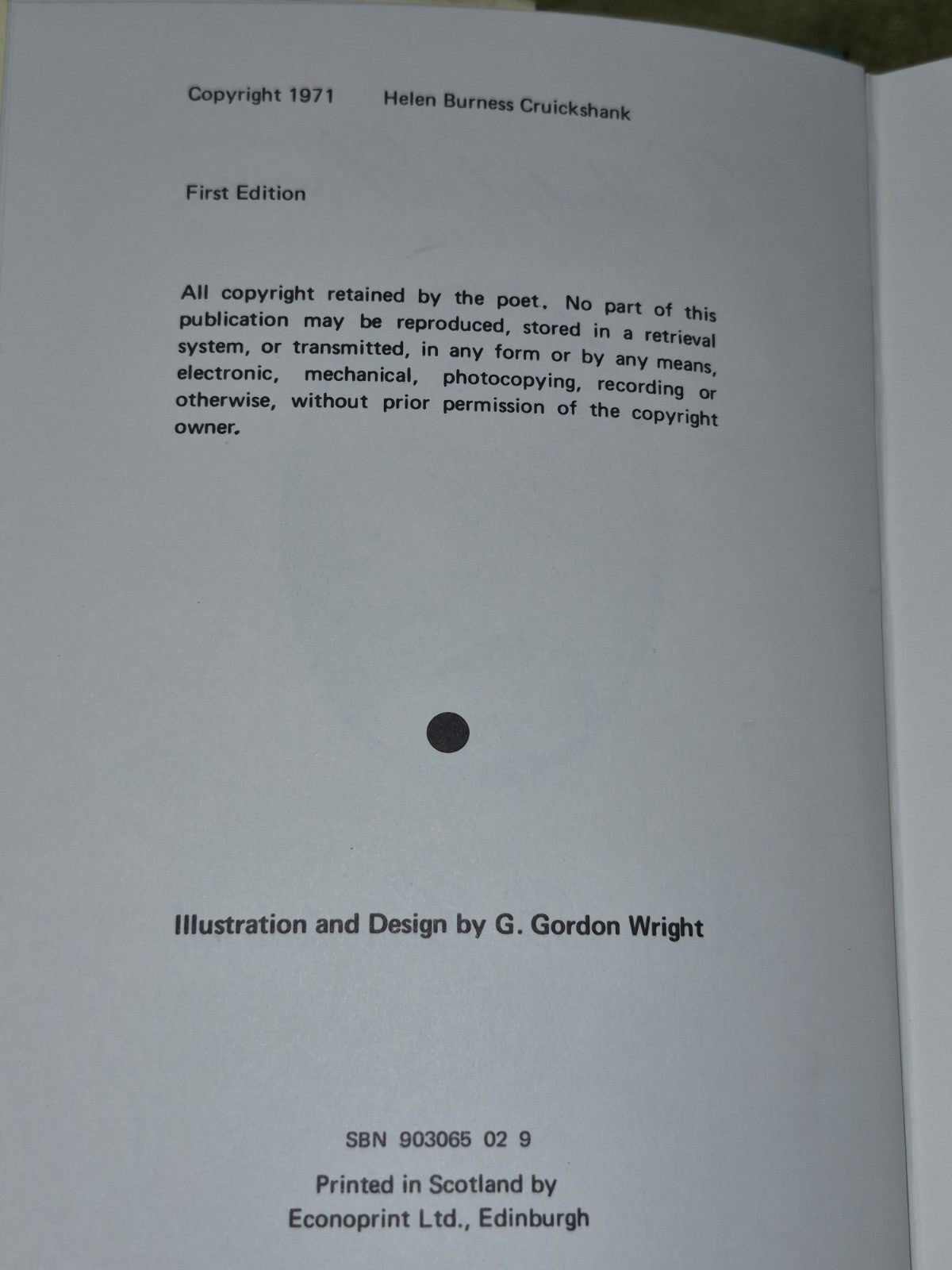 Collected Poems by Helen B. Cruickshank 19714