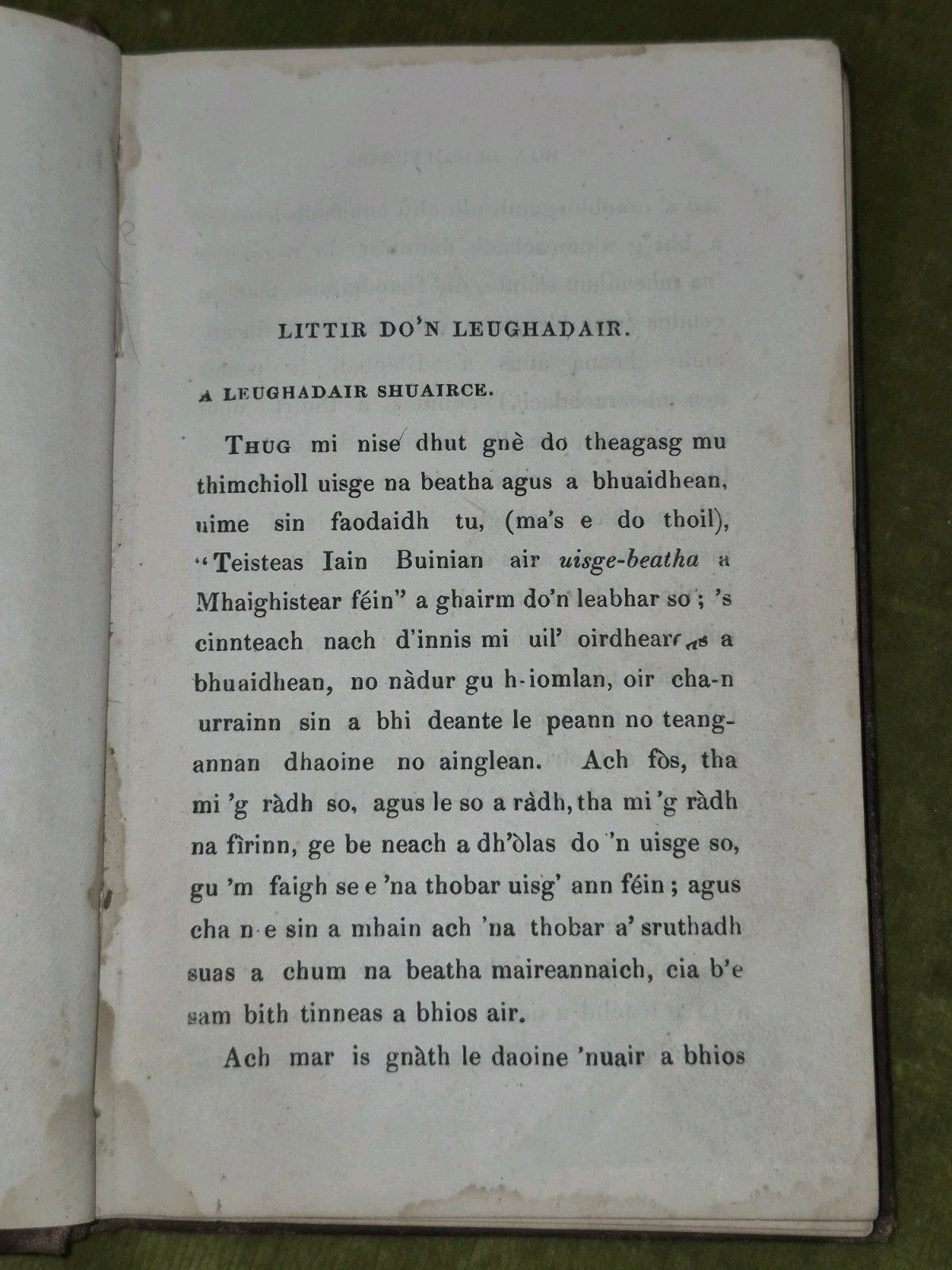 Uisge Na Beatha John Bunyan Gaelic 1875 Machlachlan and Stewart5