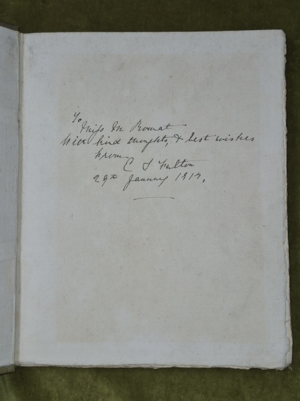 Remembrances in Song and Verse 1913 SIGNED - Fulton2