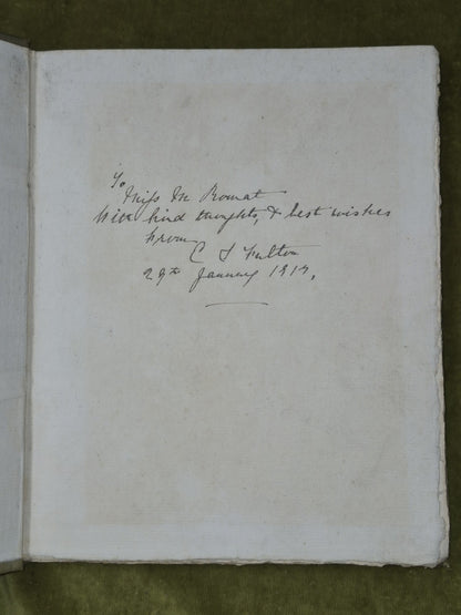 Remembrances in Song and Verse 1913 SIGNED - Fulton2
