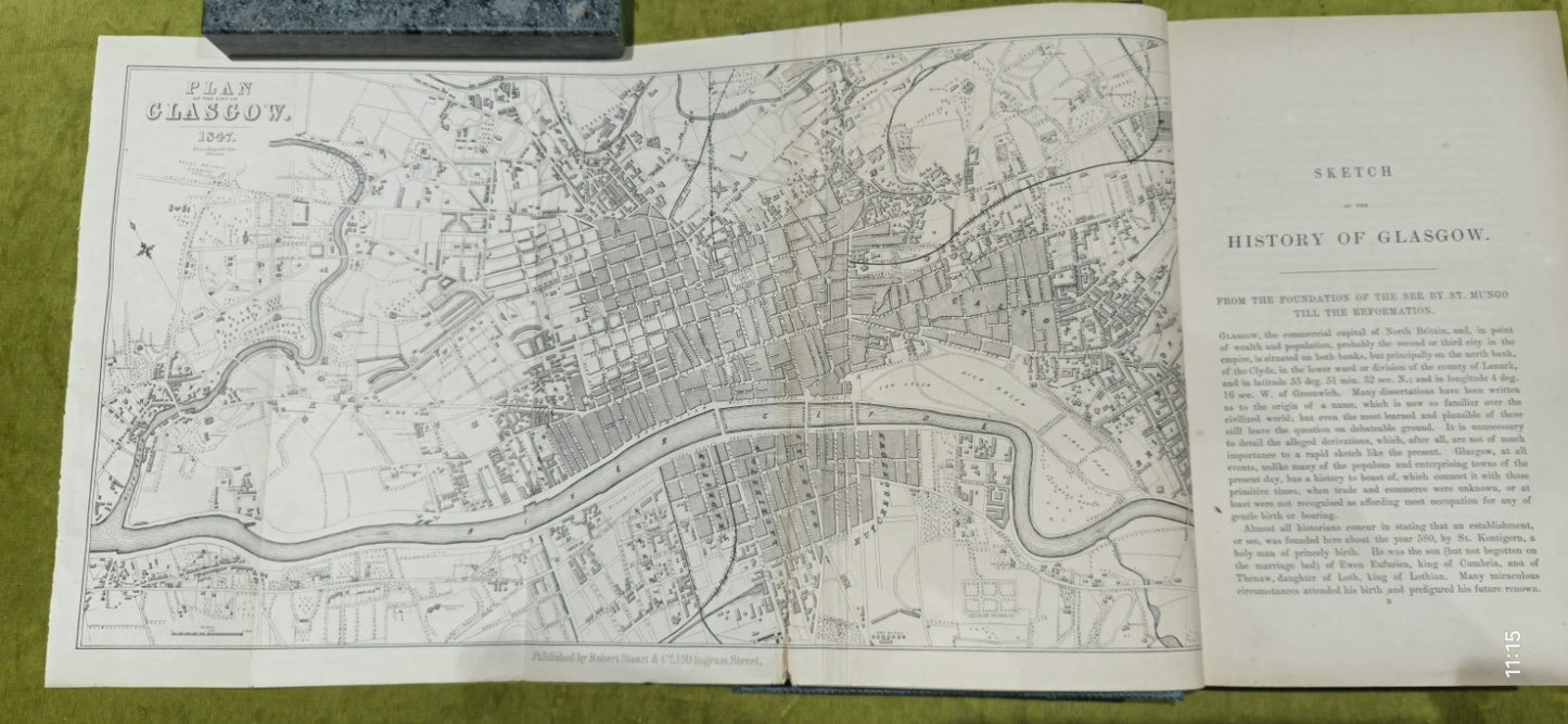 Sketches Of The History Of Glasgow By James Pagan 1847 - VGC 10