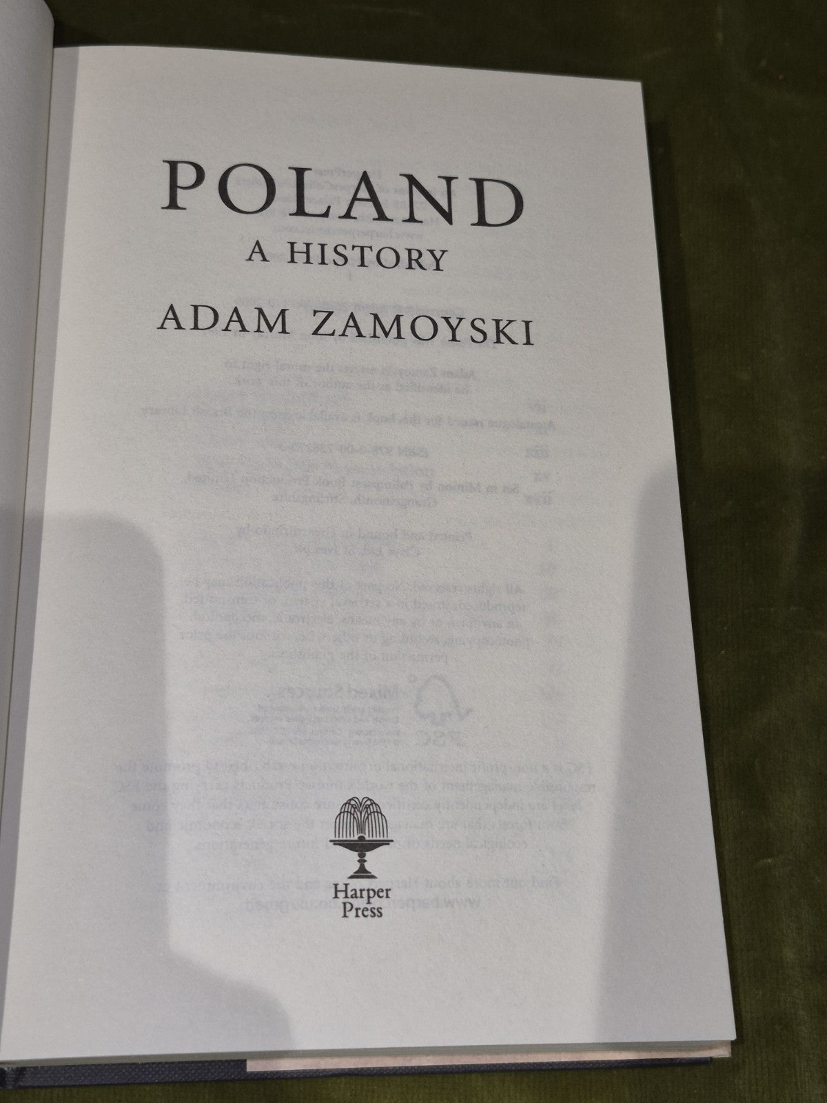 Poland: A history (2009 Hardback First Edition) Adam Zamoyski5