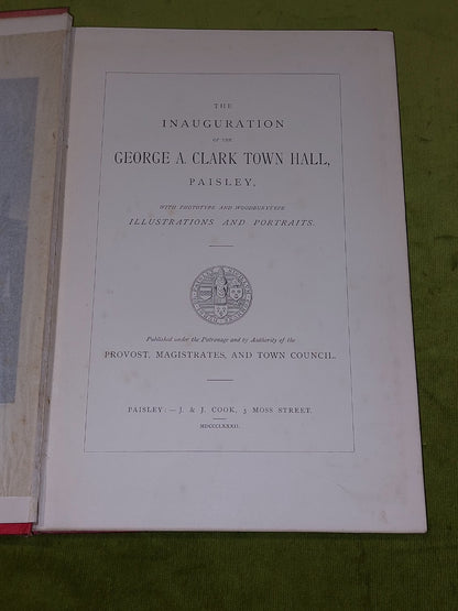 Inauguration of the George A. Clark Town Hall, Paisley (1882)4