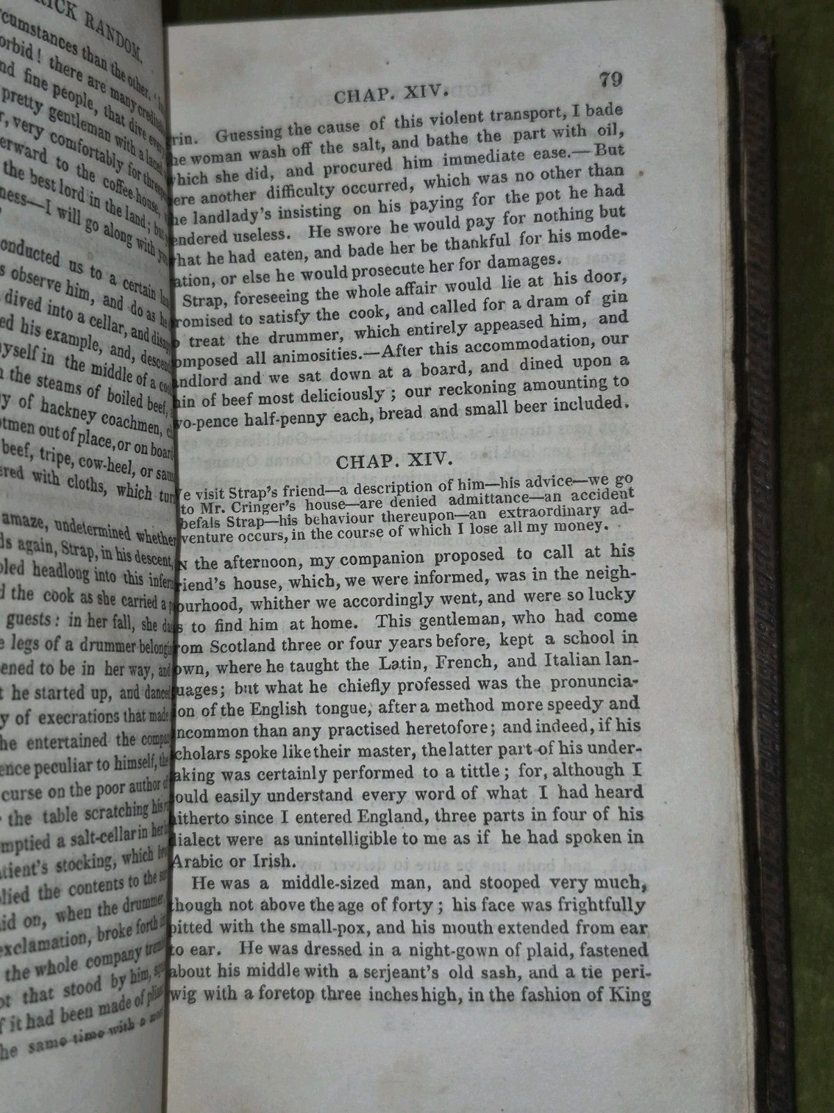 T Smollett Peregrine Pickle Humphry Clinker Roderick Random 1815 Set Leather14