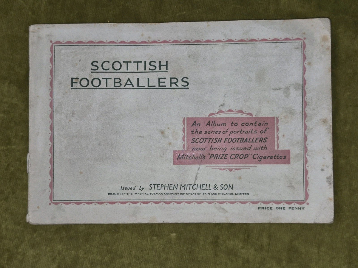 Scottish Footballers Mitchell Cigarette 1934-5 Collectible Cards Album0