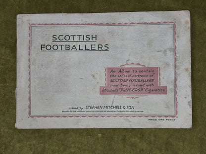 Scottish Footballers Mitchell Cigarette 1934-5 Collectible Cards Album0