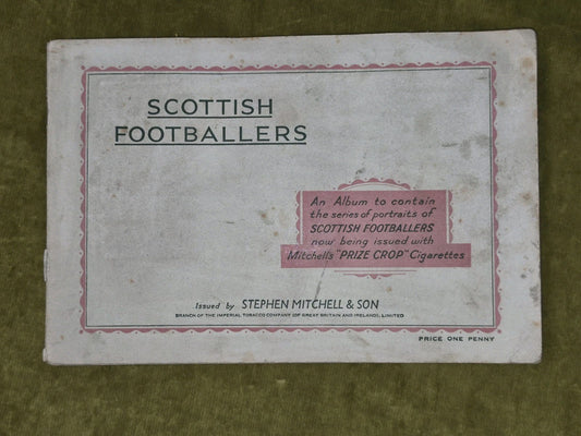 Scottish Footballers Mitchell Cigarette 1934-5 Collectible Cards Album0