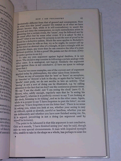 How I See Philosophy - F. Waismann & R. Harre (1968) Hb Book With Dj6