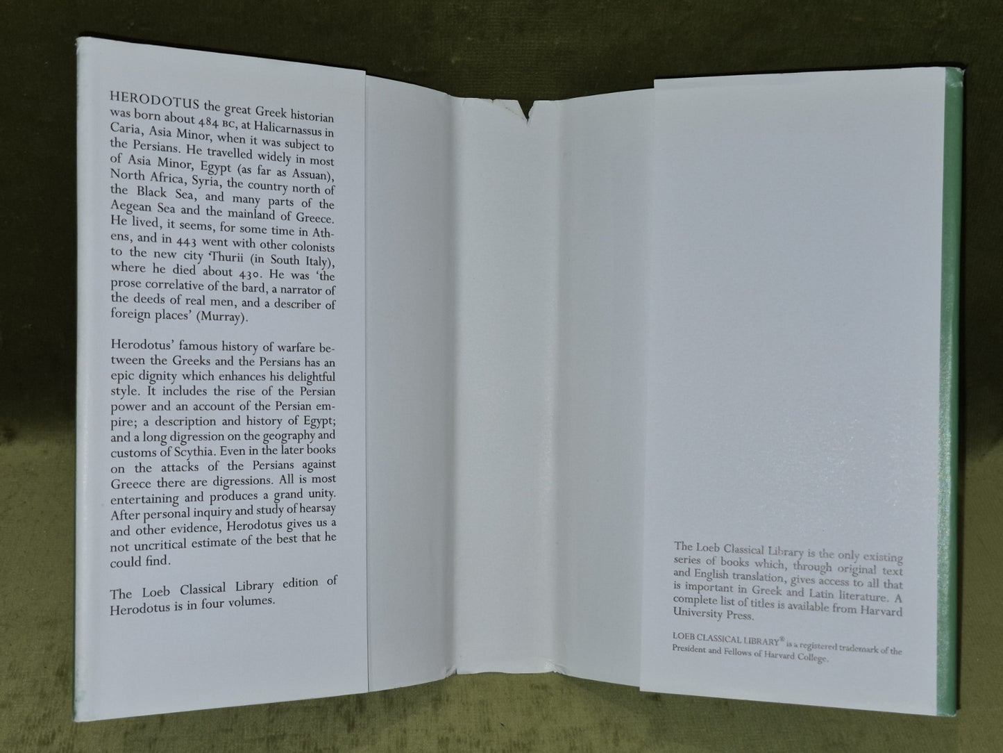 The Persian Wars Vol 1, Book I-II - Herodotus  trans. A. D. Godley - Loeb (2004)3