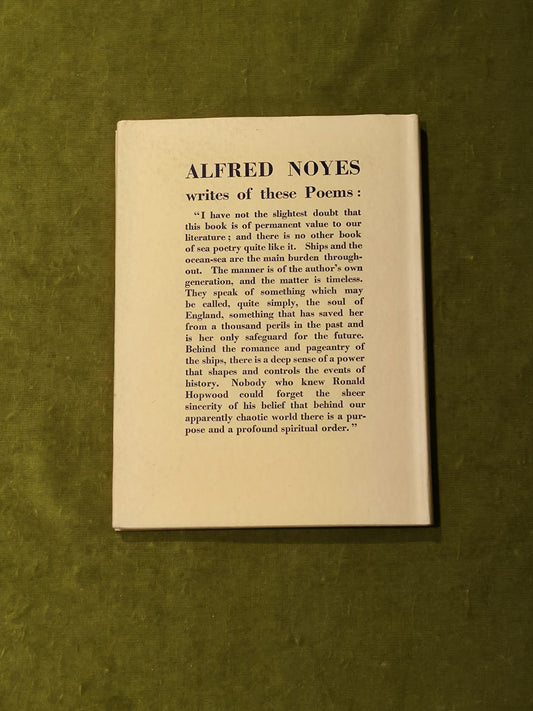 The Laws Of The Navy And Other Poems Admiral Ronald A Hopwood C.B. 1951 1st HB1