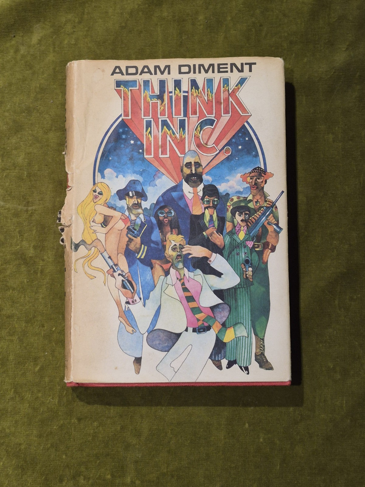 Adam Diment - Think Inc - 1971 1st Edition Michael Josph HB DJ0