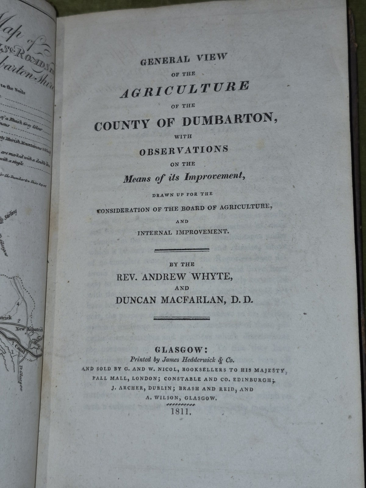Agriculture of the County of Dumbarton Andrew Whyte 1811 Glasgow 6