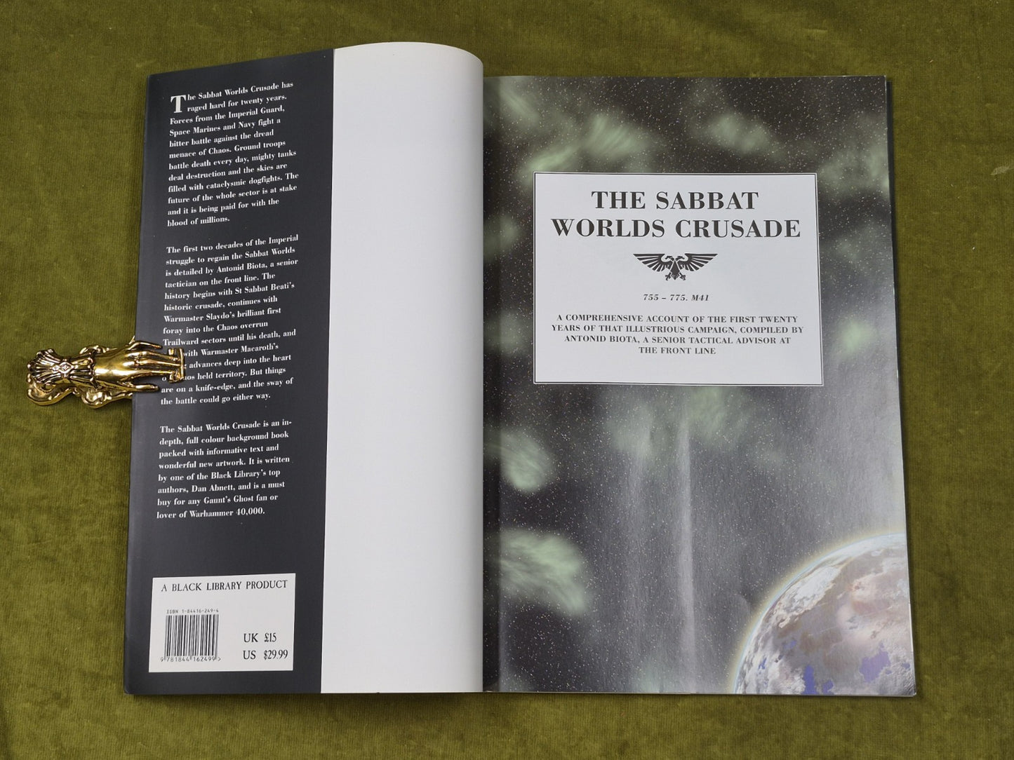 The Sabbat Worlds Crusade by Dan Abnett 2005 Warhammer 40K Softcover Book3
