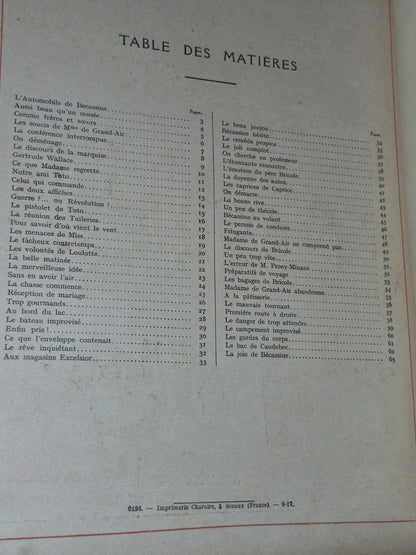L'Automobile de Bécassine (1927) First Edition Gautier Languereau6