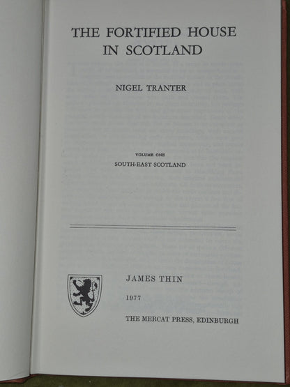The Fortified House in Scotland Nigel Tranter First Editions + Facsimile HB DJ6
