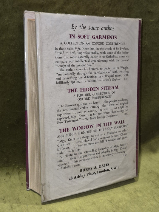 A Spiritual Aeneid - Ronald Knox, Foreword Evelyn Waugh - Burns Oates 1958 HB DJ1