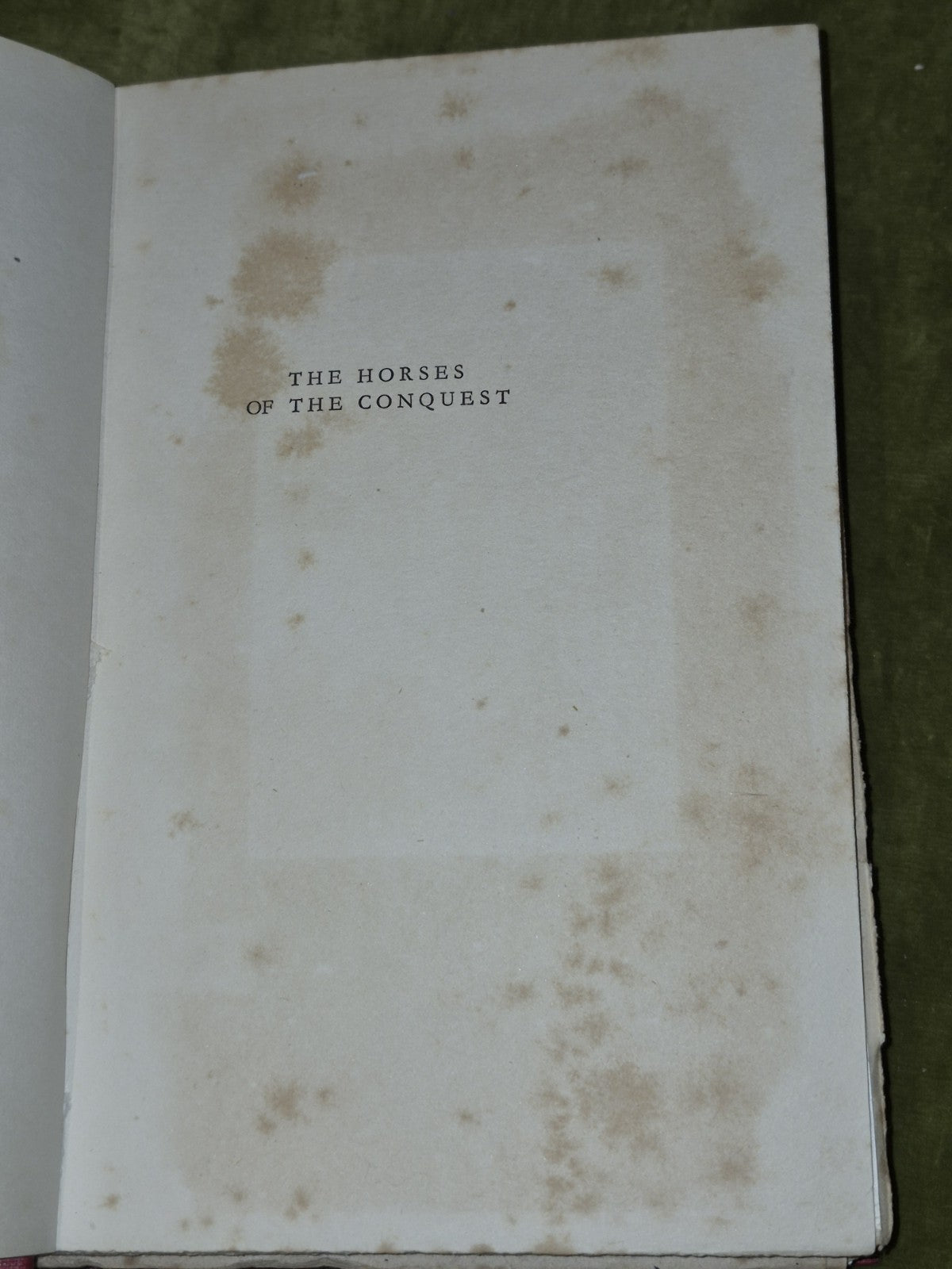 The Horses of the Conquest Cunninghame Graham 1930 First Edition5