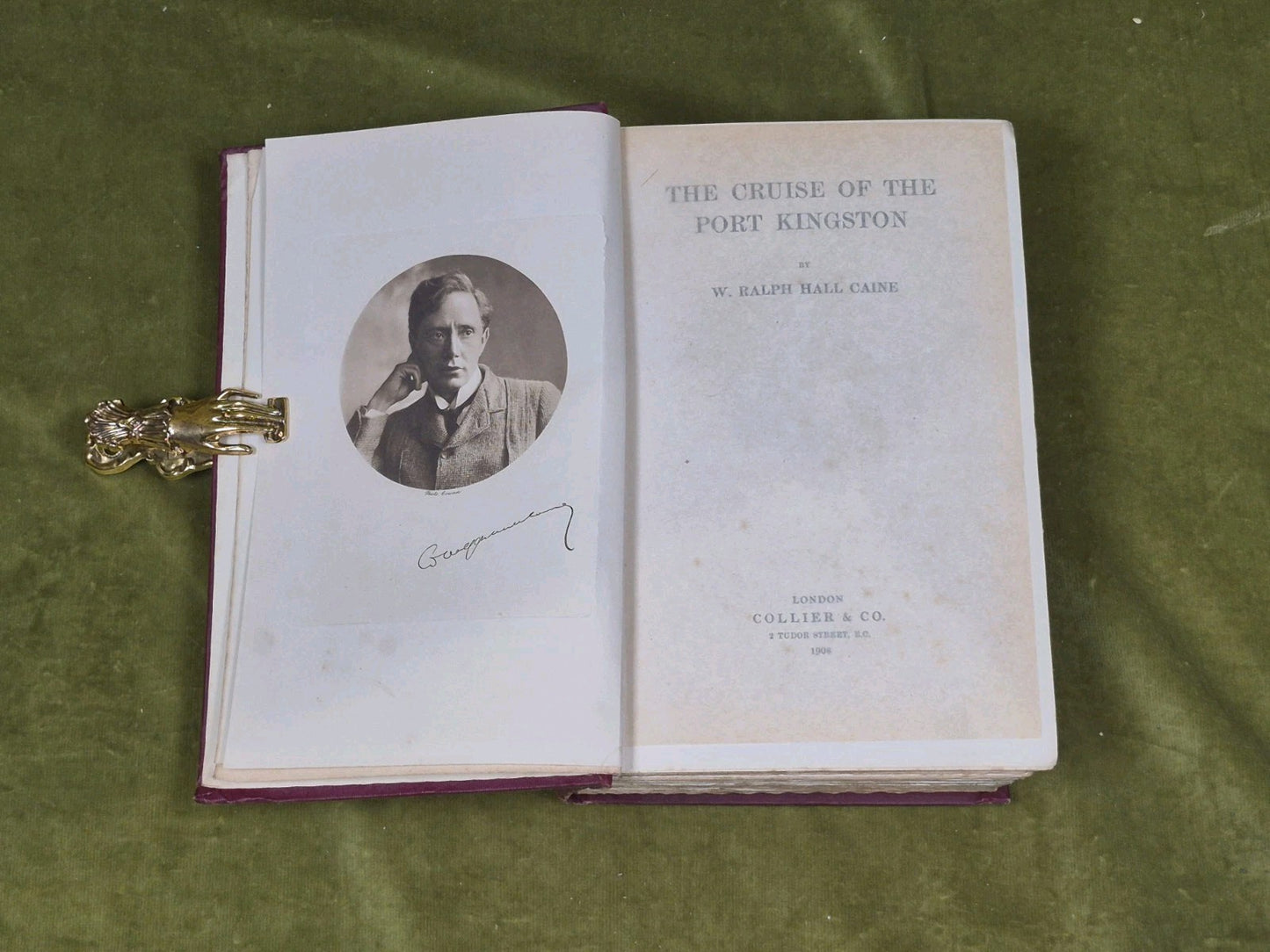 The Cruise of the Port Kingston - W. Ralph Hall Crane , Collier 1st 1908 HB4